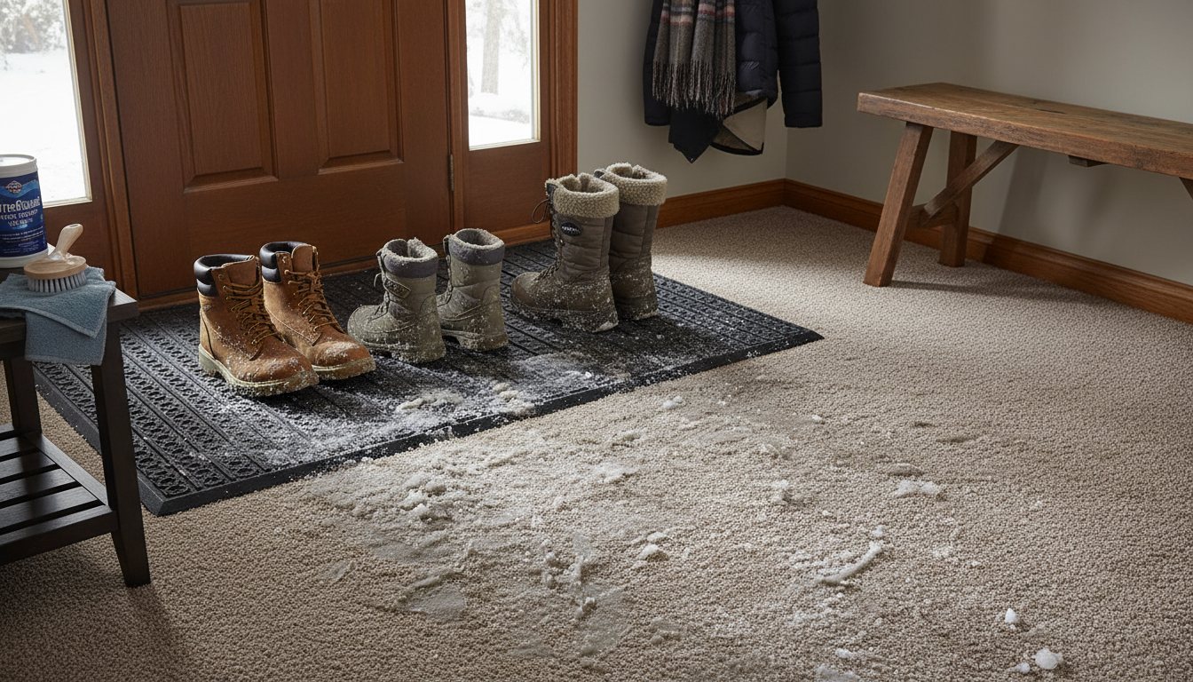 Winter carpet care tips for North Bay homeowners dealing with salt and snow