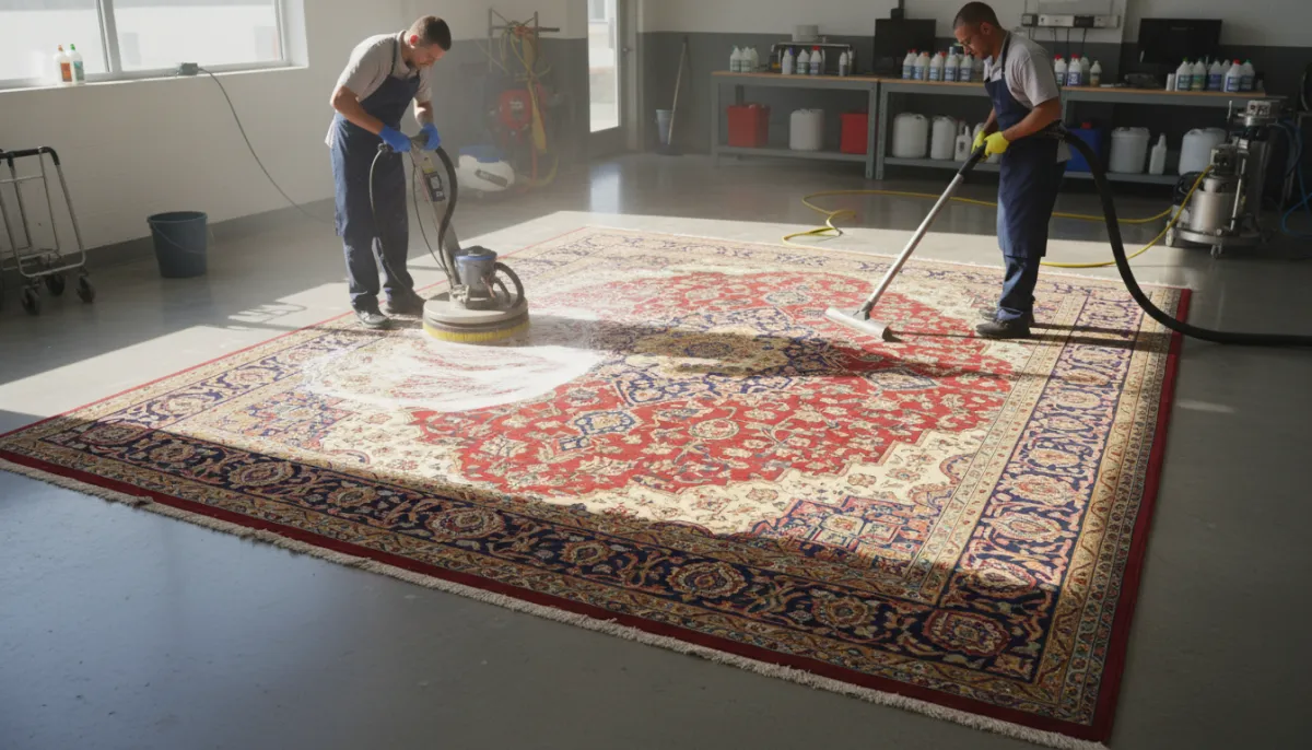 Professional area rug cleaning process for West Nipissing Ontario homes