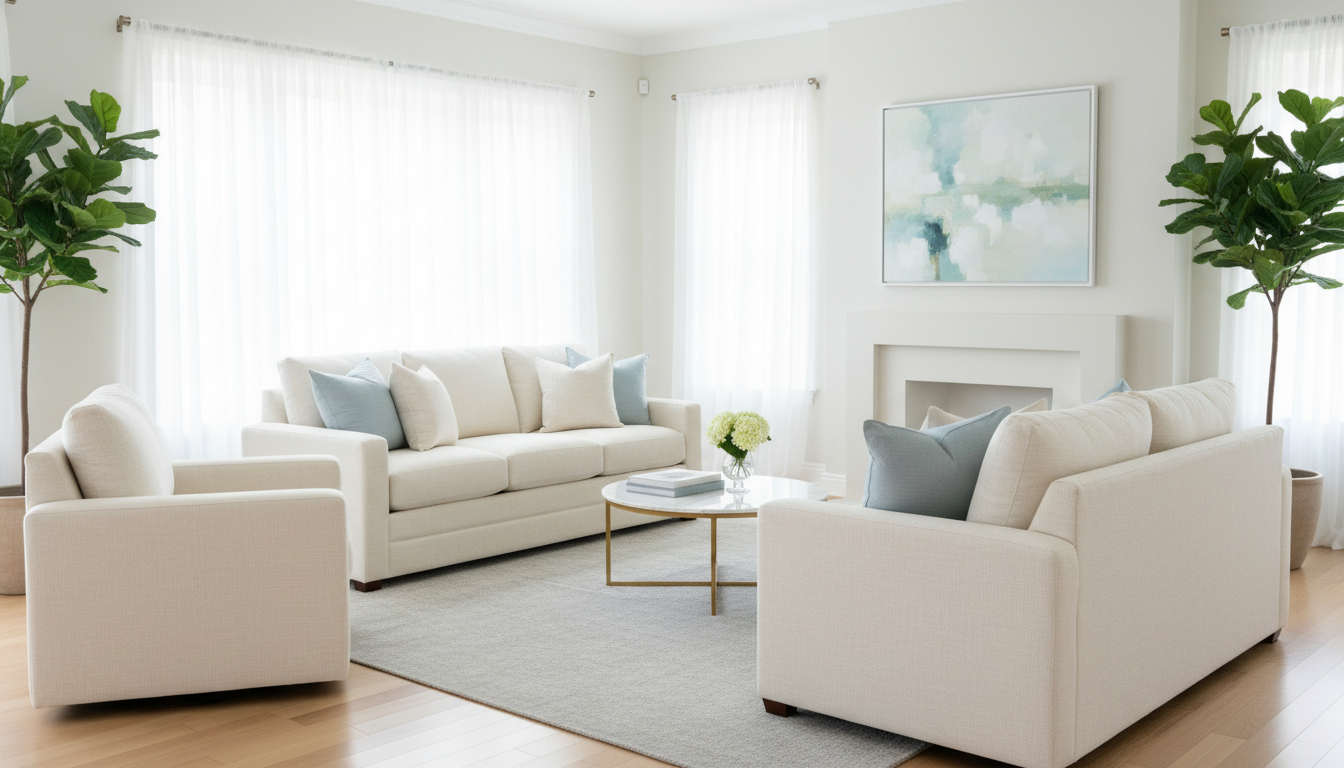 Clean upholstery results after professional furniture cleaning service in North Bay