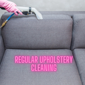 regular upholstery cleaning